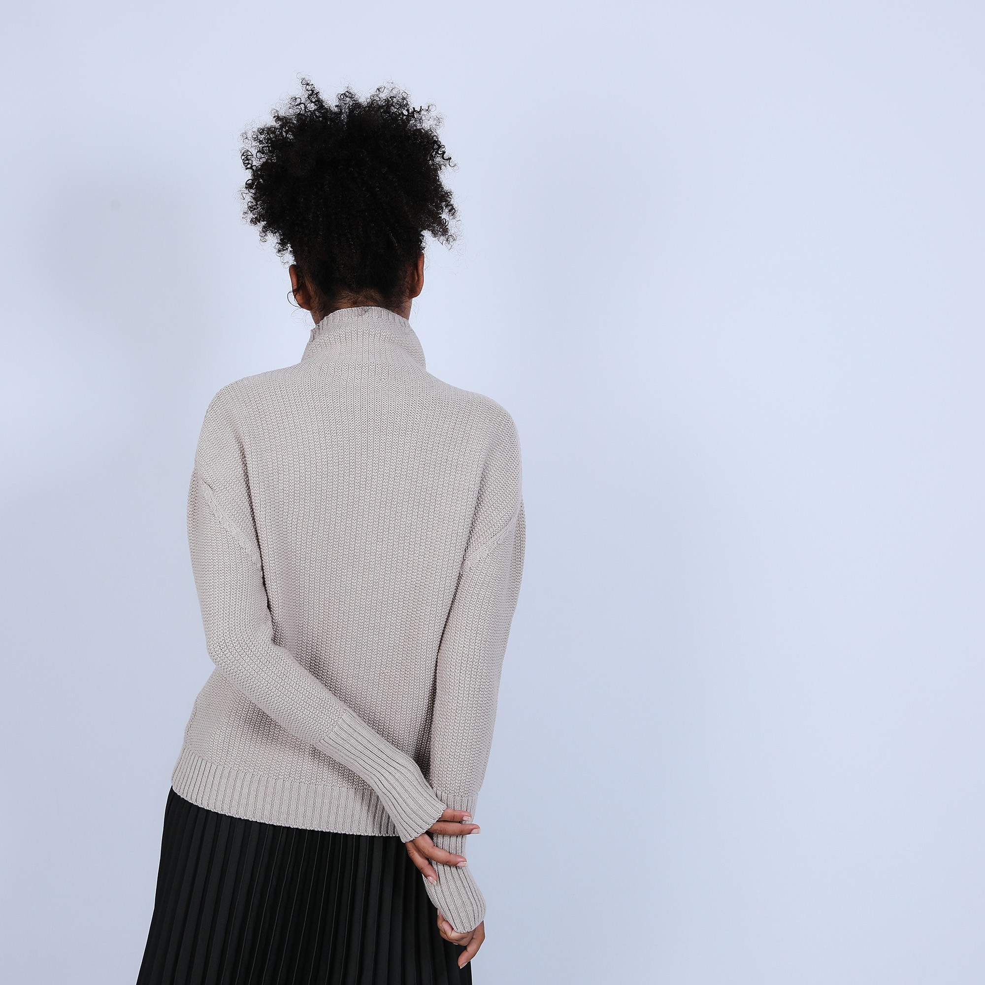 Pull manches extra longues Solange 6601 ecru - 13 beige moyen