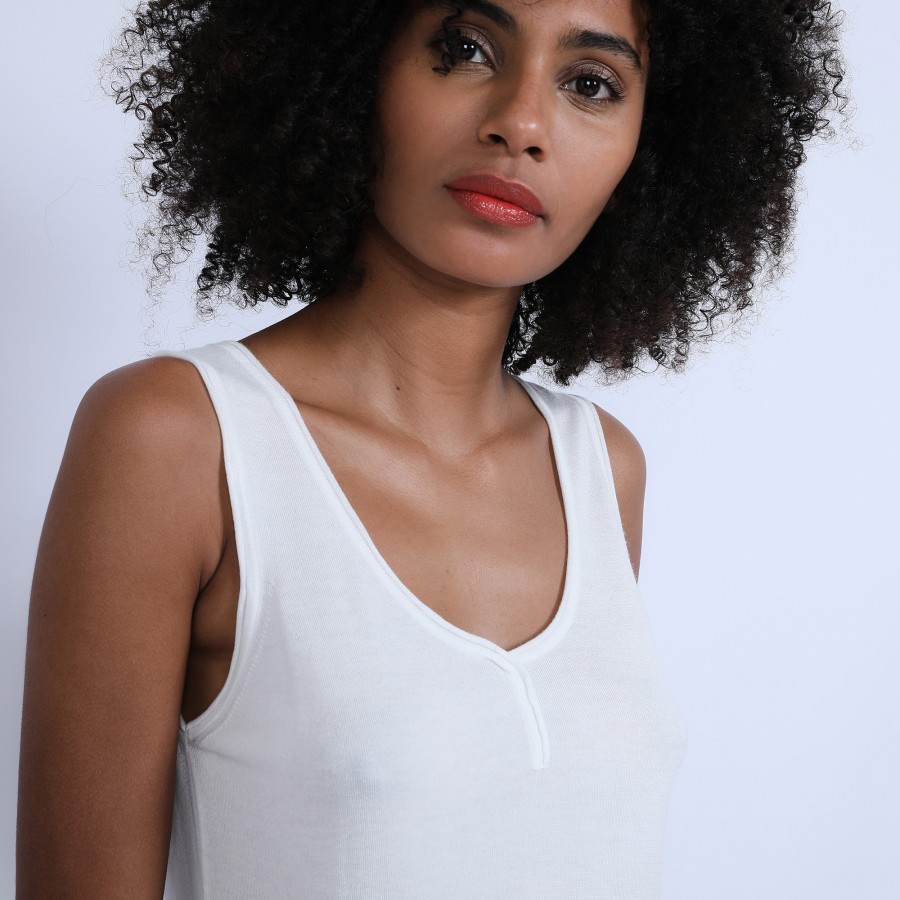 Bamboo cachemere tank top - Hoatti