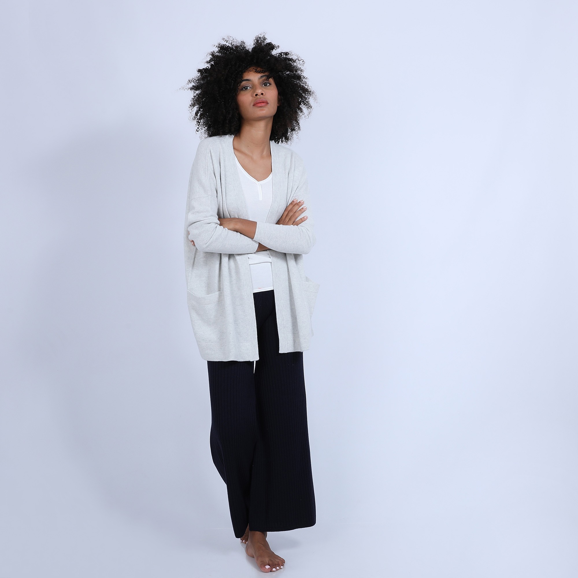 Cashmere cardigan with pockets – Hazel