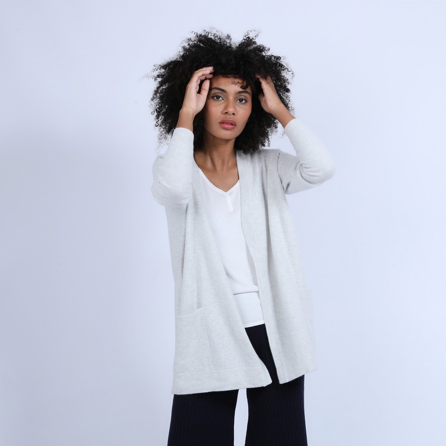 Cashmere cardigan with pockets - Hazel