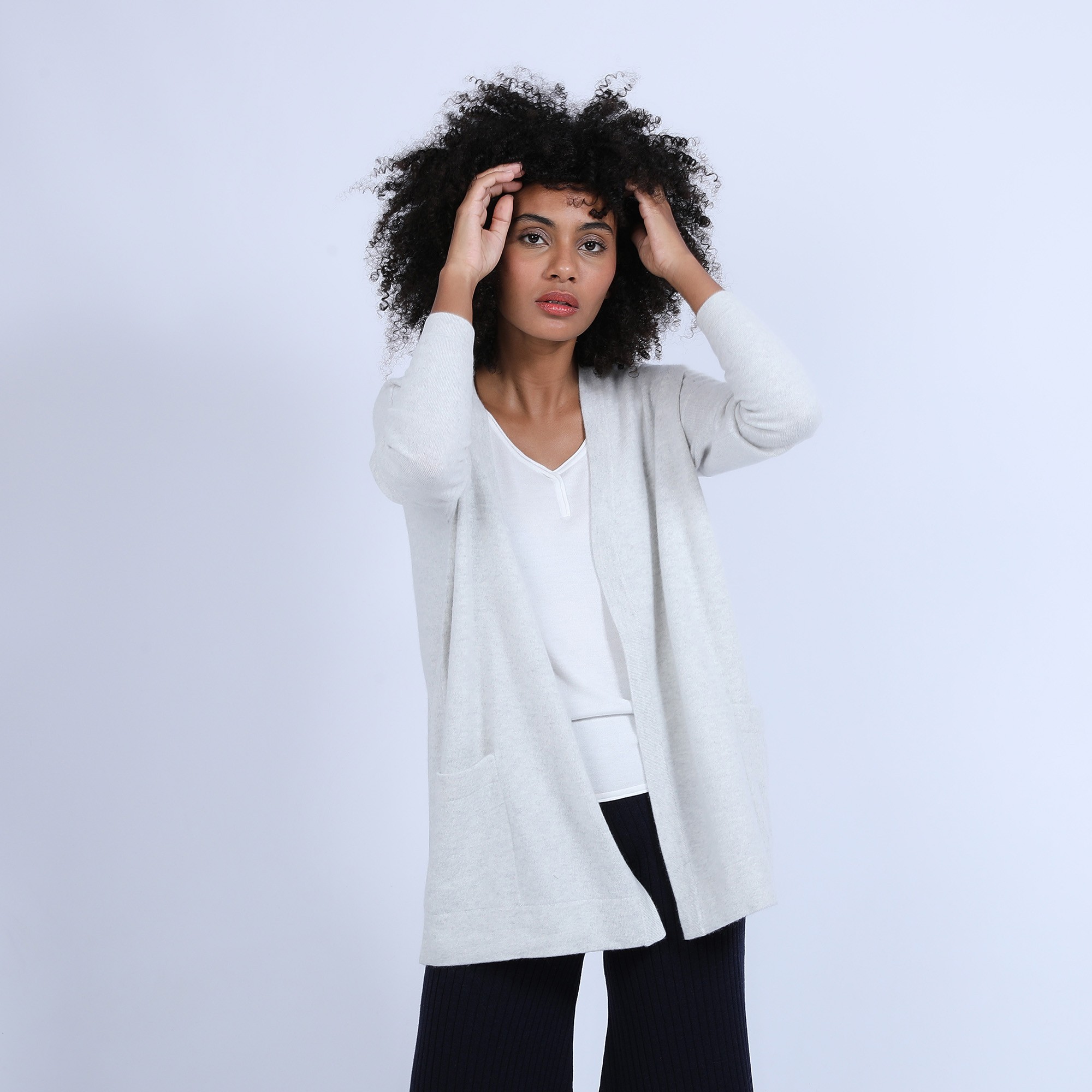 Cashmere cardigan with pockets – Hazel