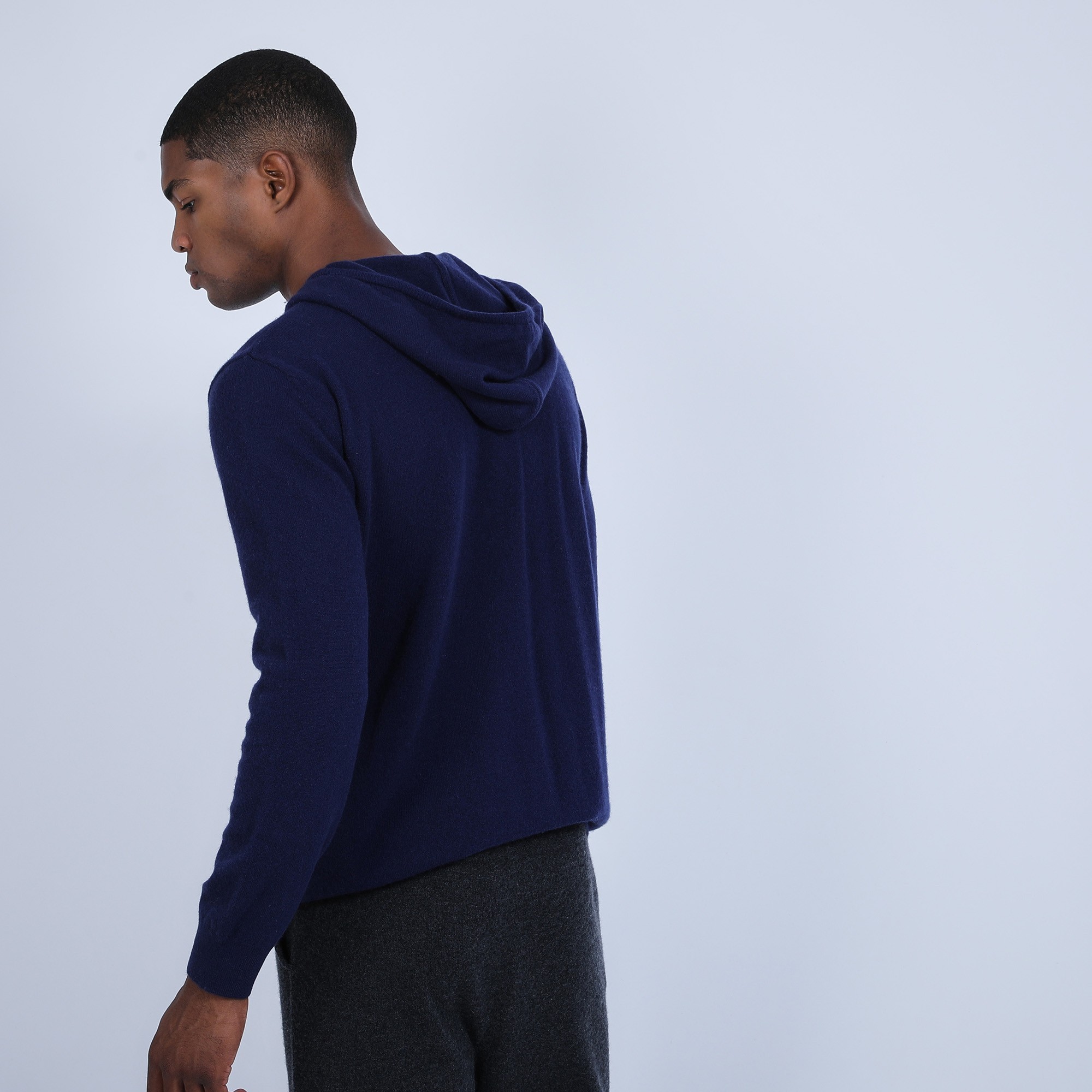 Cashmere hoodie - Harper 6340 Marine - 05 bleu marine