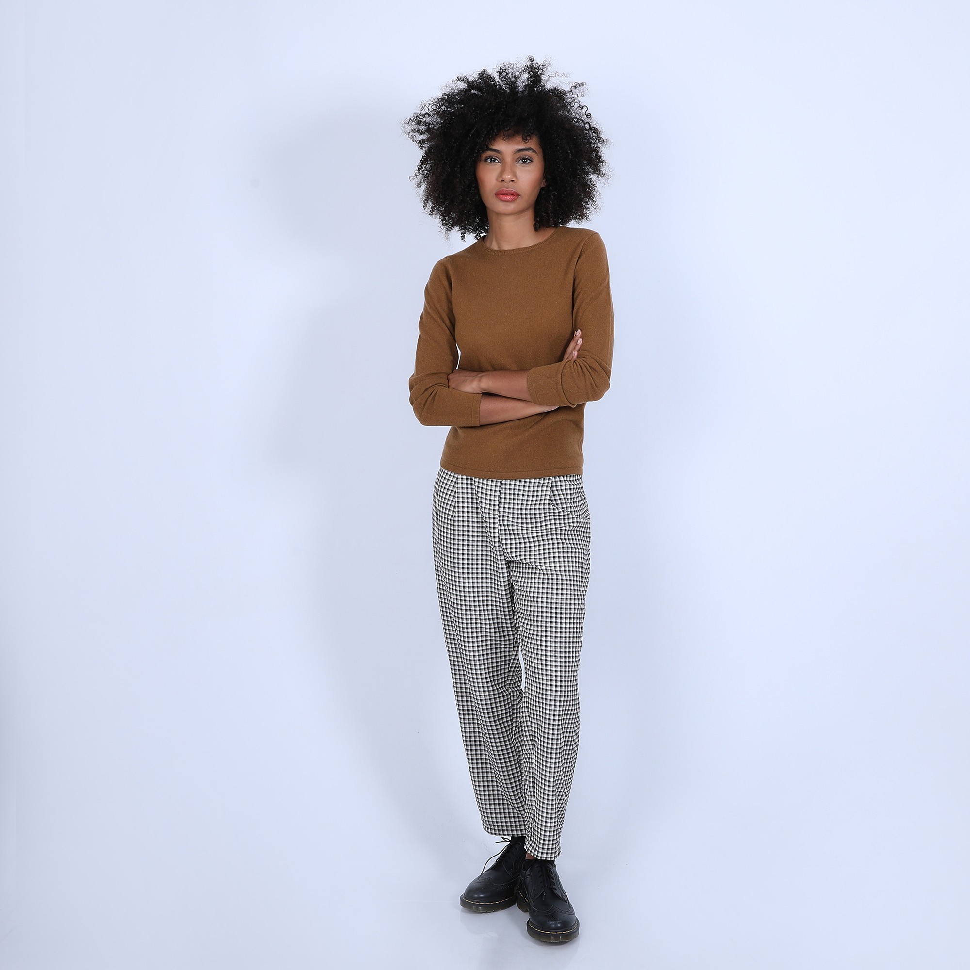 Round neck cashmere sweater - Evana