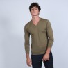Pull col V en laine mérinos - Badyss