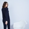 Pull col V en cachemire - Olga 6440 marine - 05 Bleu marine