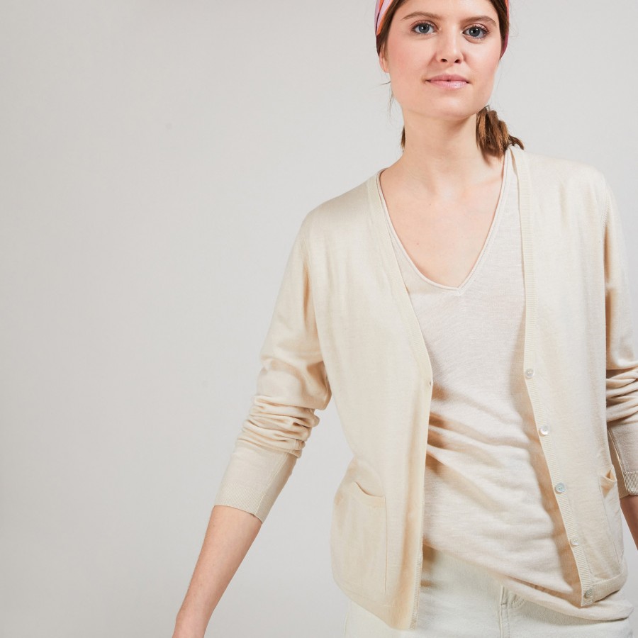 Colete 100% lã merino para bebê