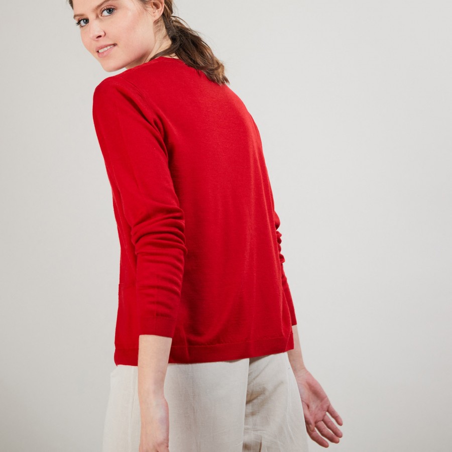 Colete 100% lã merino para bebê