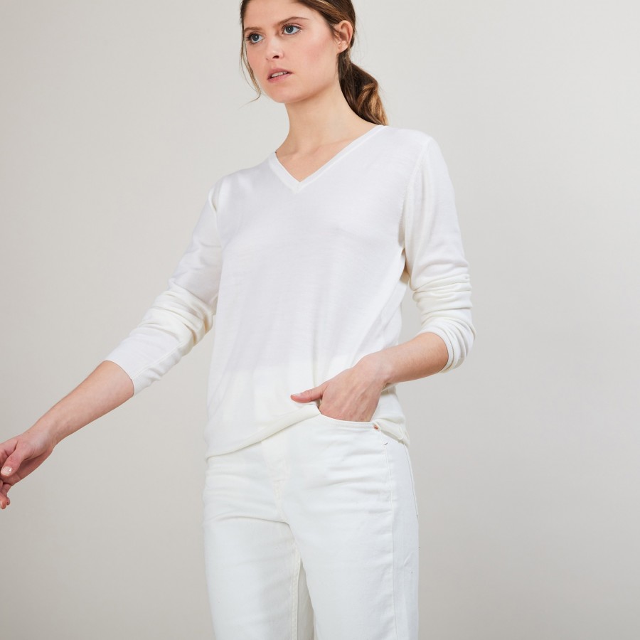 Pull col V en laine - Arya