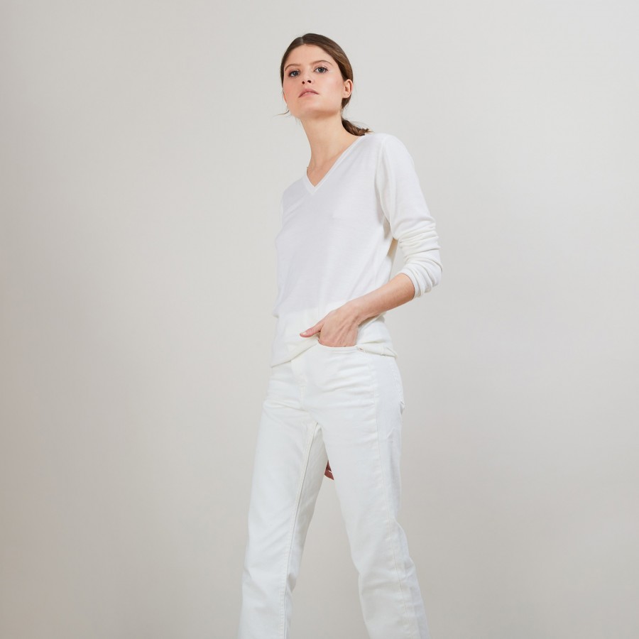 Wool V-neck sweater - Arya