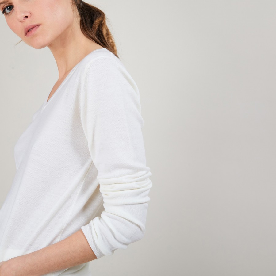 Pull col V en laine - Arya