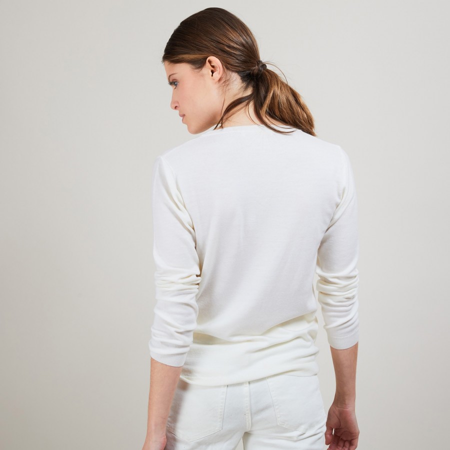 Pull col V en laine - Arya