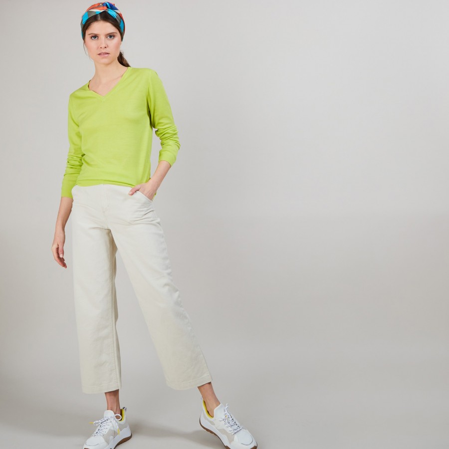 Suéter de lã com decote em V - Boule