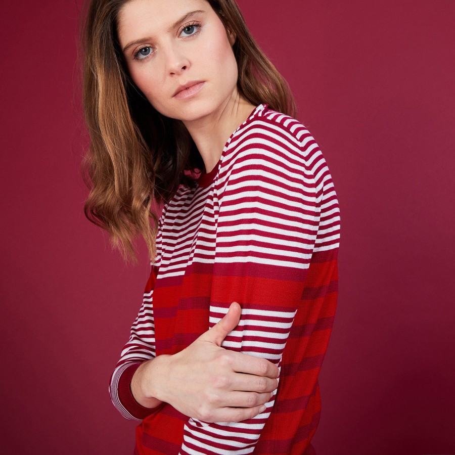 Pull col rond soie naturelle - Amélia