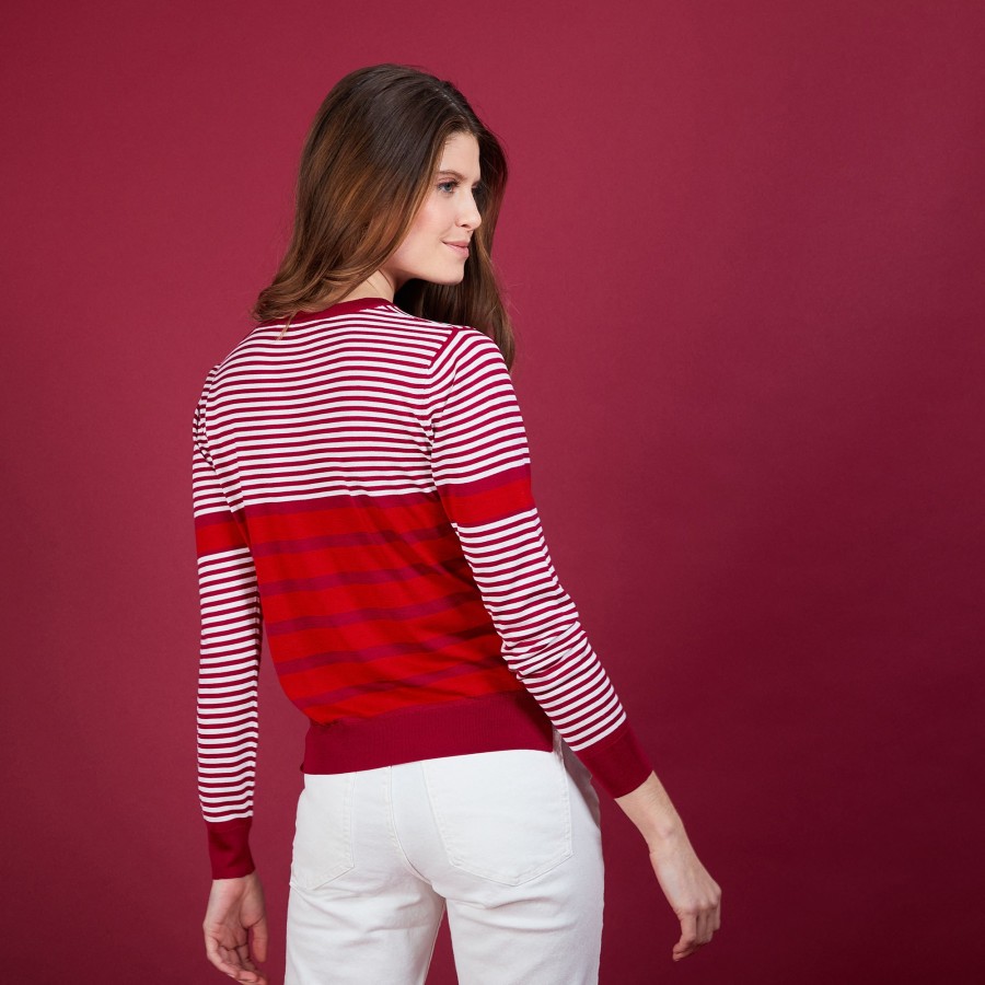 Pull col rond soie naturelle - Amélia