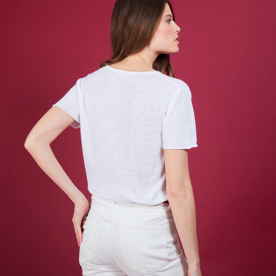 Flamed linen T-shirt - Balkan