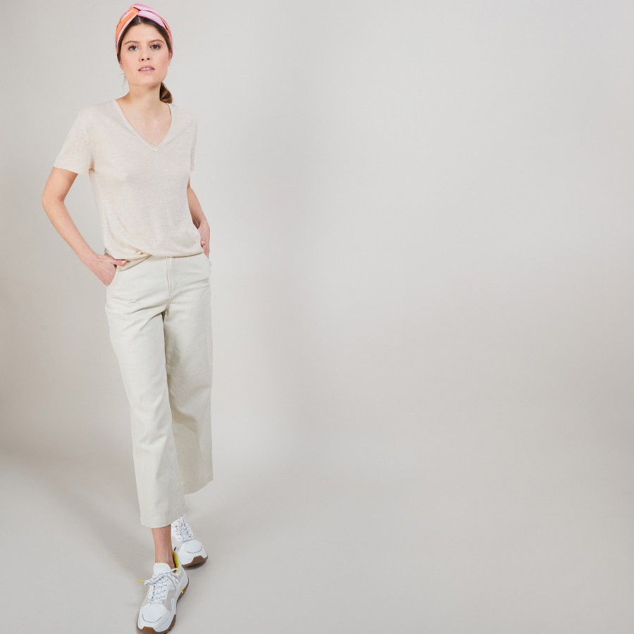 T-shirt en lin flammé - Balkan