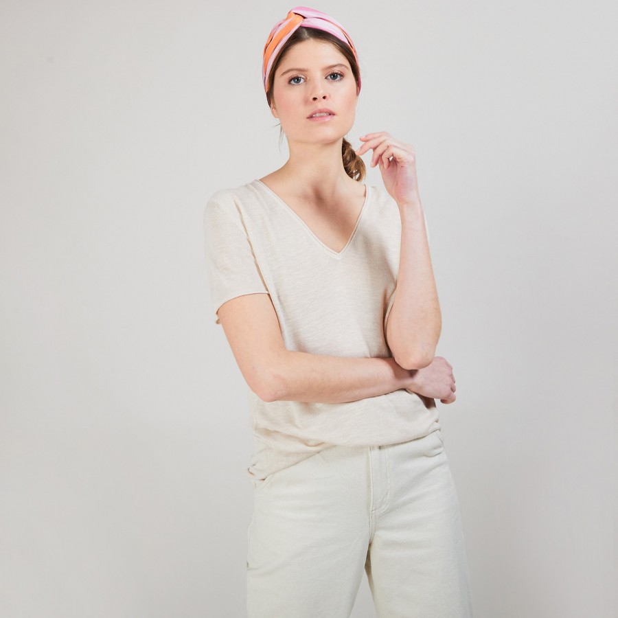 T-shirt en lin flammé - Balkan