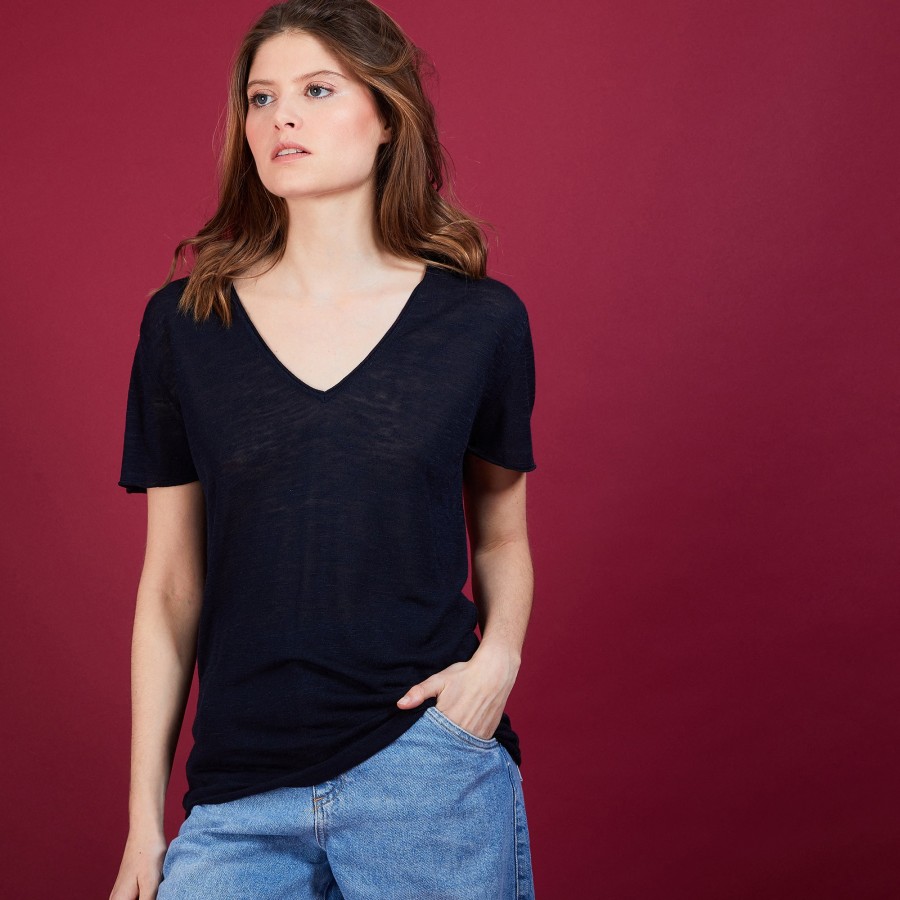 T-shirt en lin flammé - Balkan