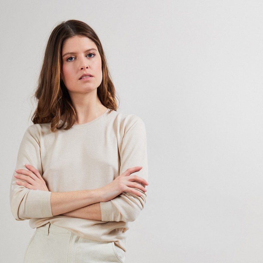 Round neck sweater Merino Wool - Balneo