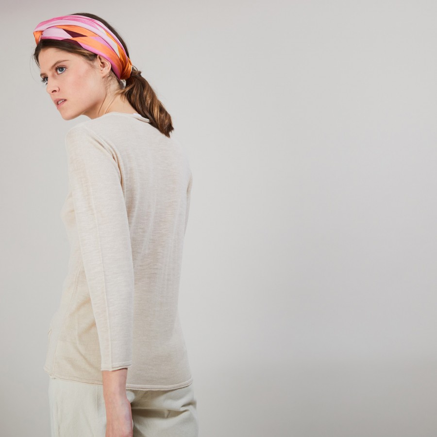 Flamed linen cardigan - Bao