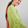 BLOVIS - PULL COL V  SOIE LAINE ET COTON