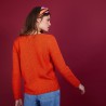 BLOVIS - PULL COL V  SOIE LAINE ET COTON