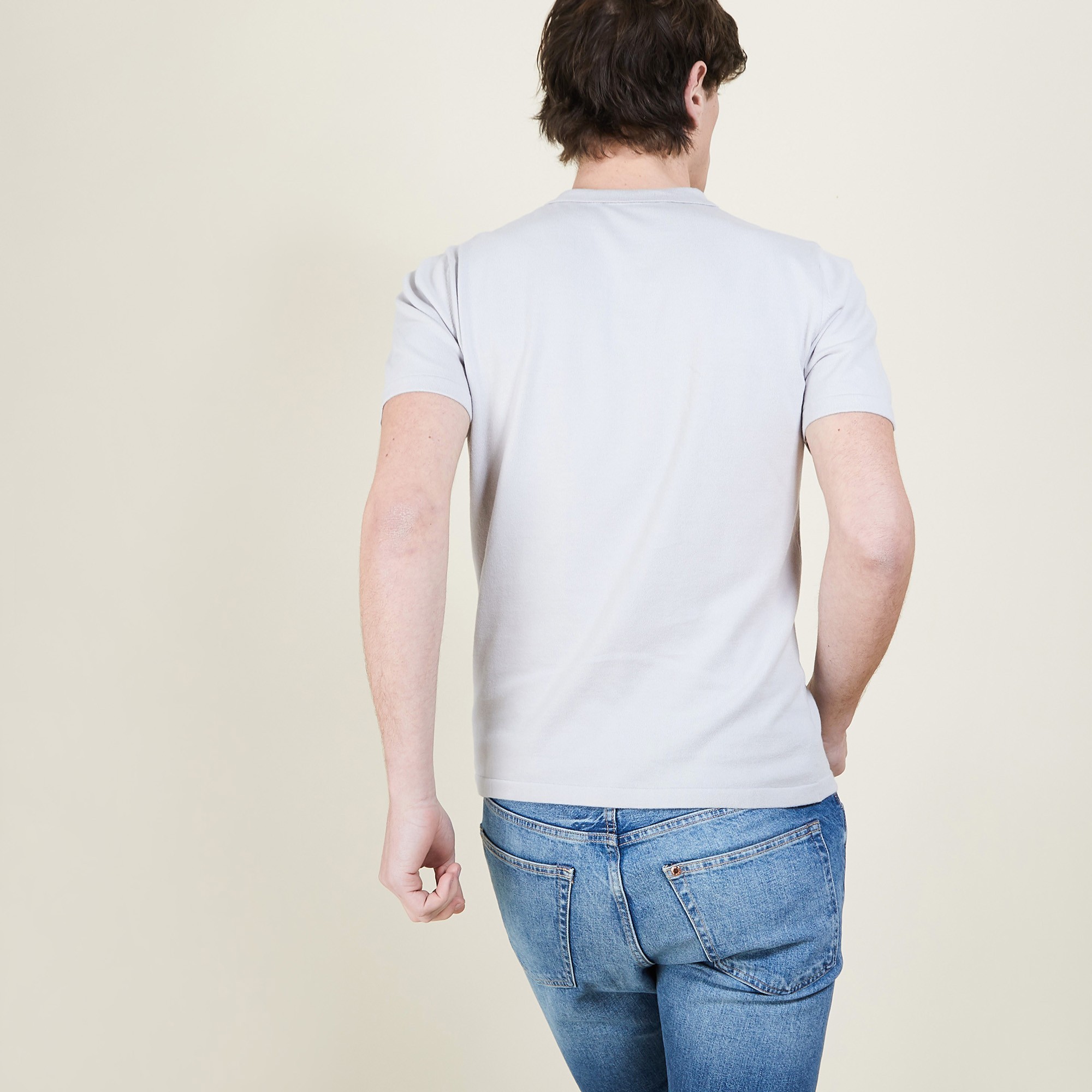 Polo homme en coton - Bora 6811 gris clair - 11 Gris clair
