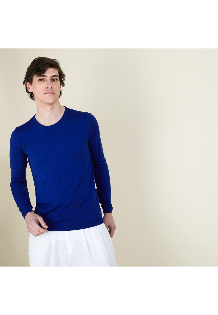 Pull col rond en laine mérinos - Eddie