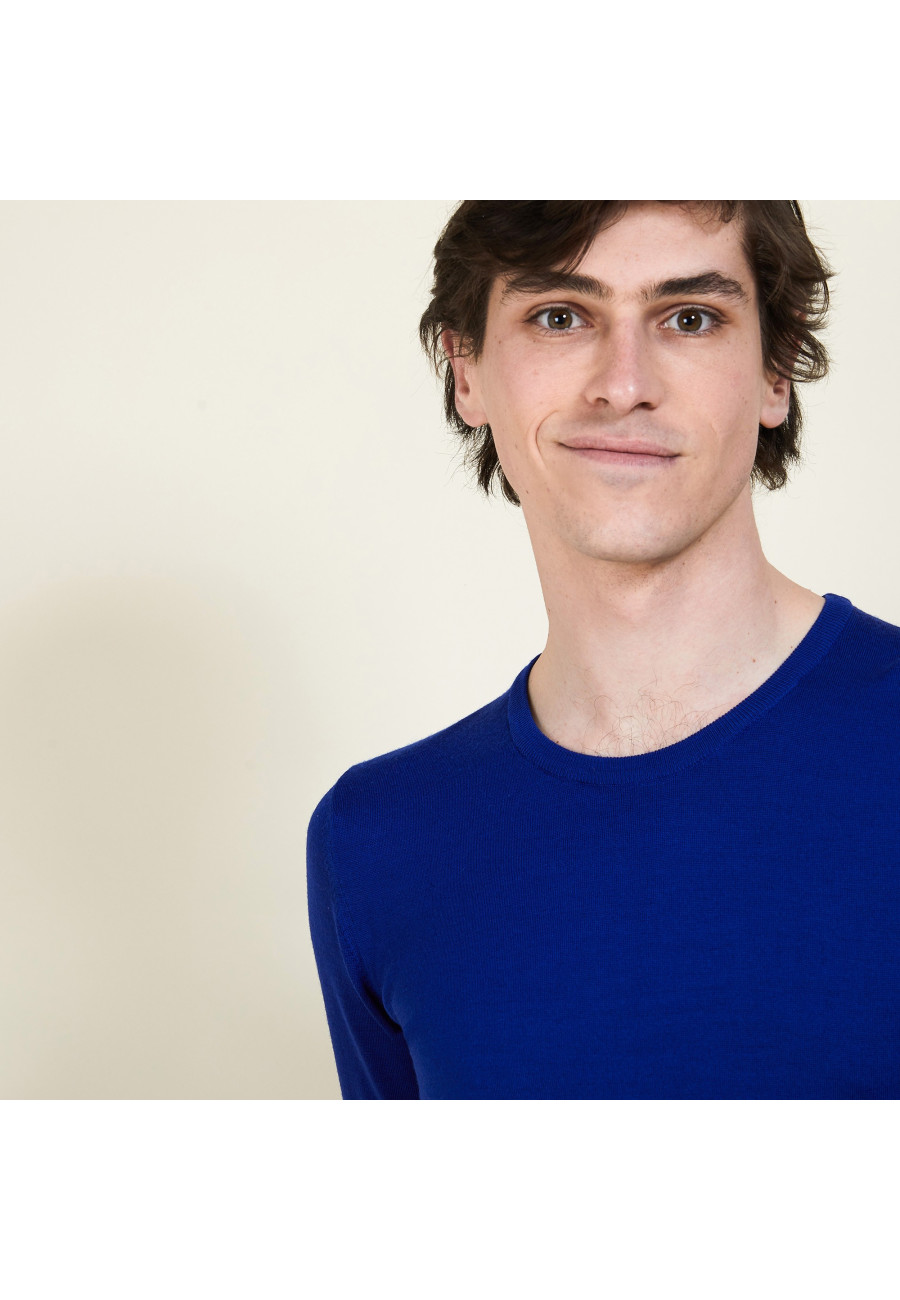 Pull col rond en laine mérinos - Eddie