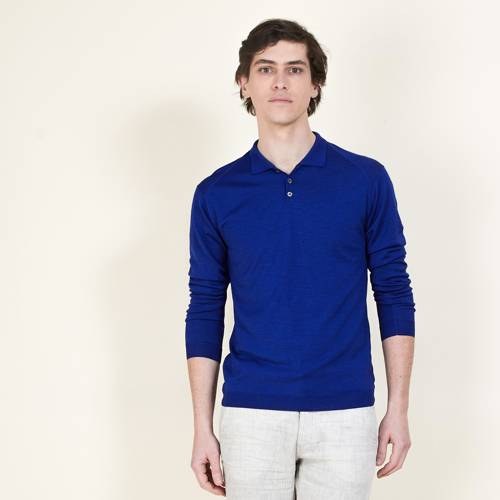 BARTEV PULL COL POLO LAINE ET SOIE