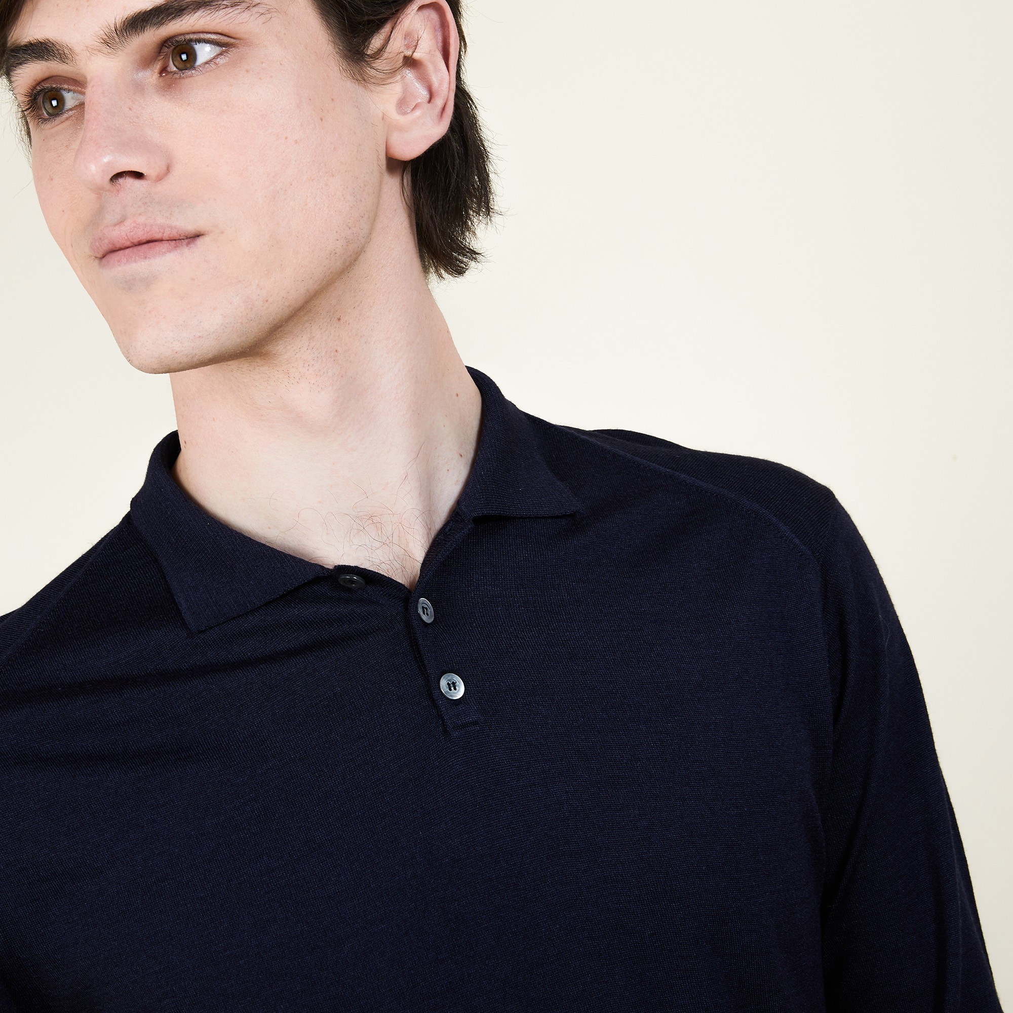 BARTEV PULL COL POLO LAINE ET SOIE