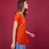 Long T-shirt en lin flammé - Coline