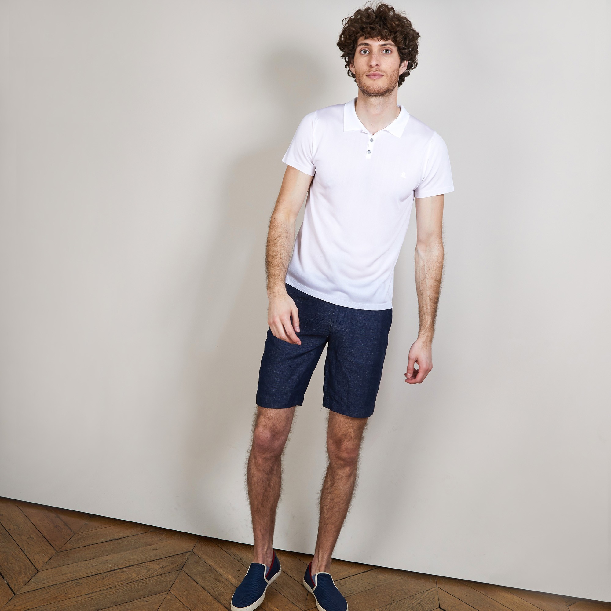 Polo manches courtes en Fil Lumière - Babar 6800 blanc - 02 Blanc