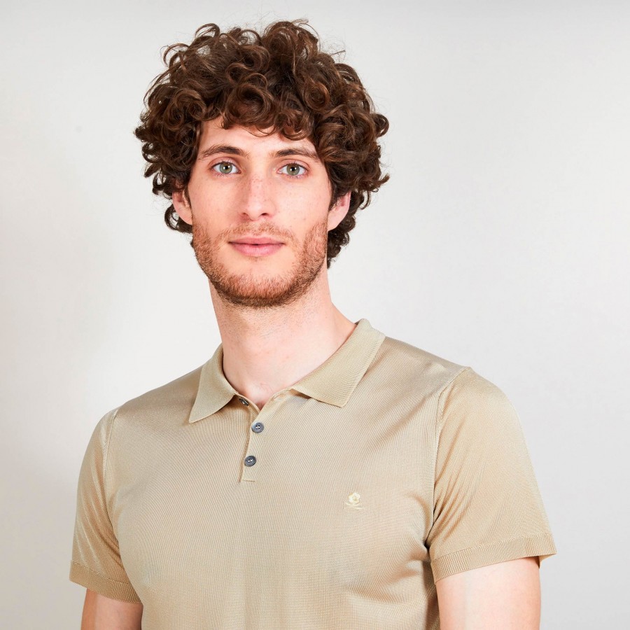 Short sleeve polo shirt in Fil Lumière - Babar
