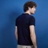 Polo manches courtes en Fil Lumière - Babar 6840 marine - 05 Bleu marine