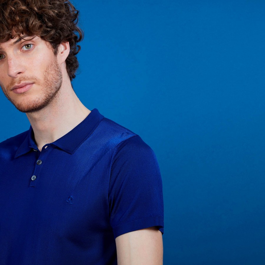 Short sleeve polo shirt in Fil Lumière - Babar