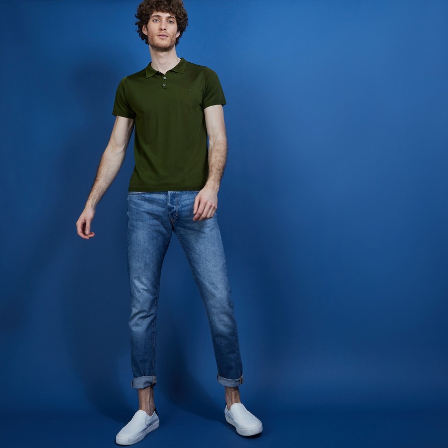 Short sleeve polo shirt in Fil Lumière - Babar
