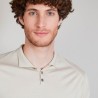 Pull col polo en laine et soie - Bartev 6801 beige - 12 Beige clair