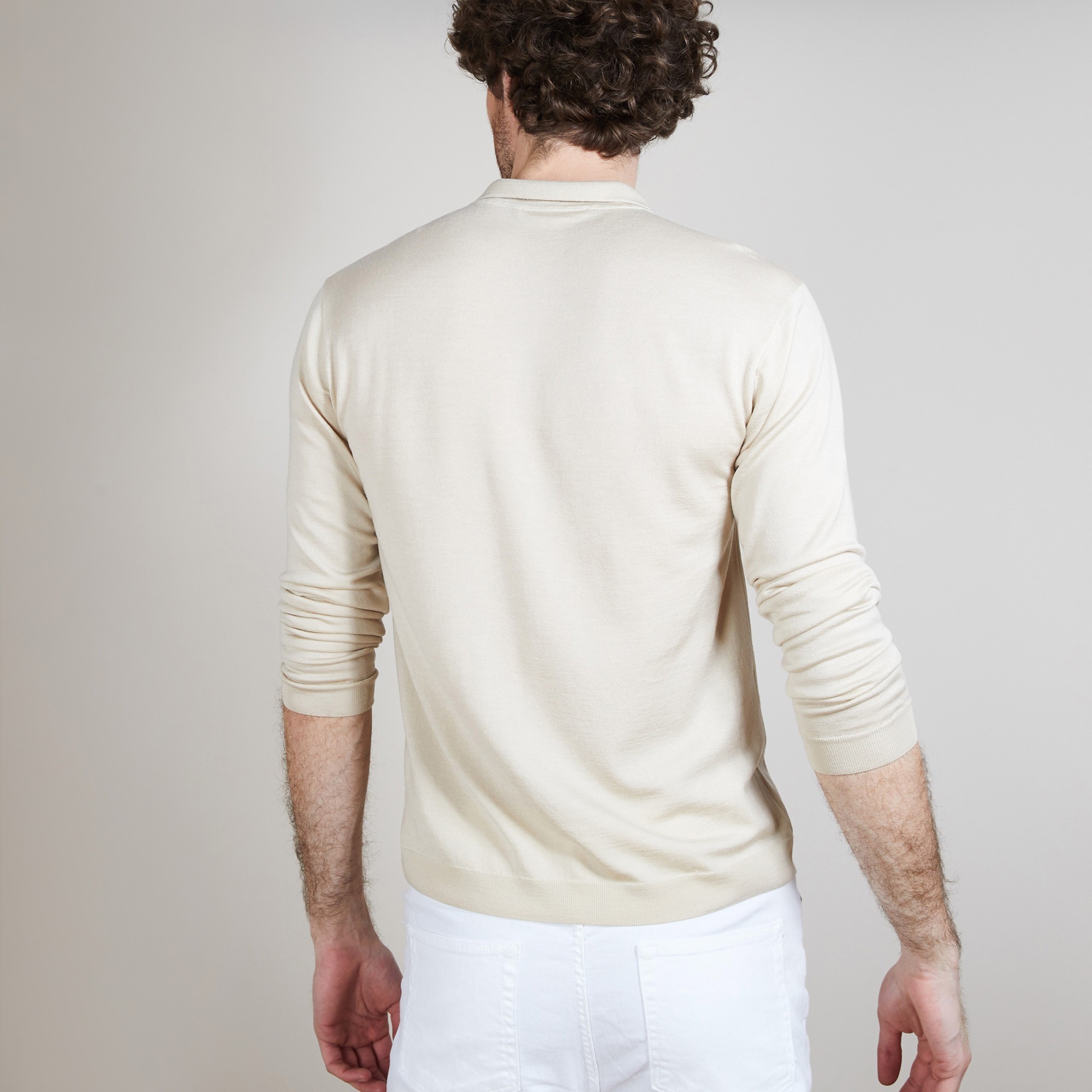 BARTEV PULL COL POLO LAINE ET SOIE
