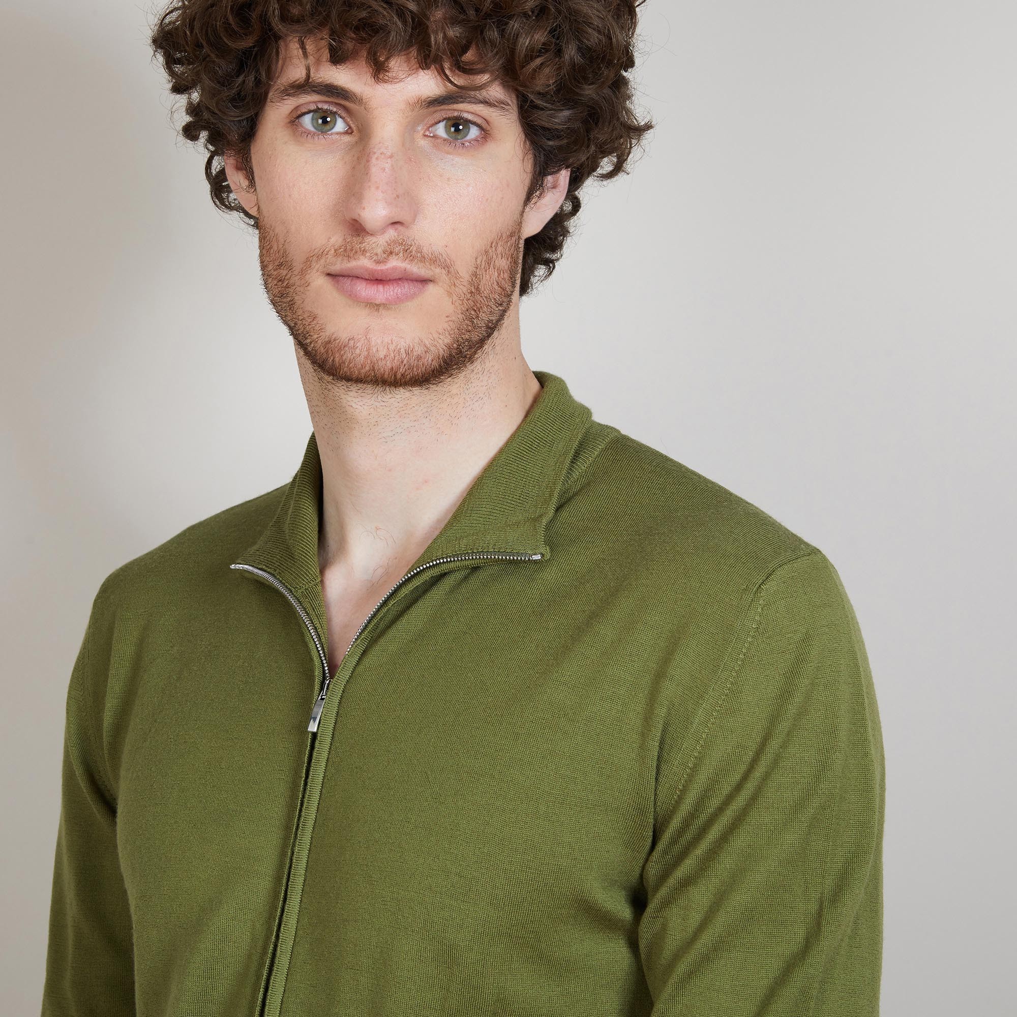 Gilet zippé en 100% laine mérinos - Bastian