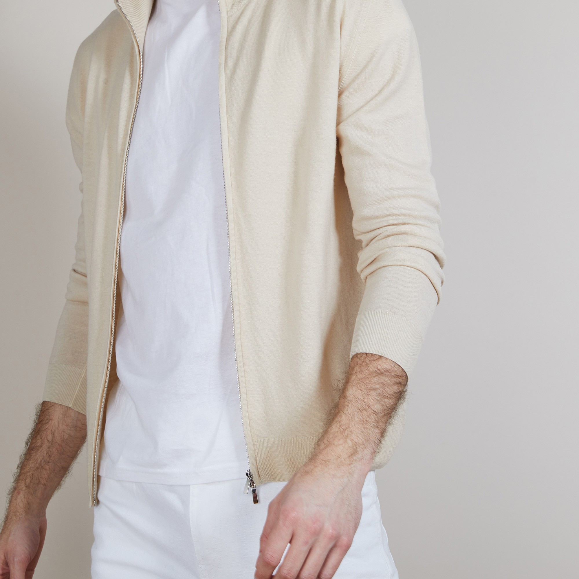 Gilet zippé en 100% laine mérinos - Bastian