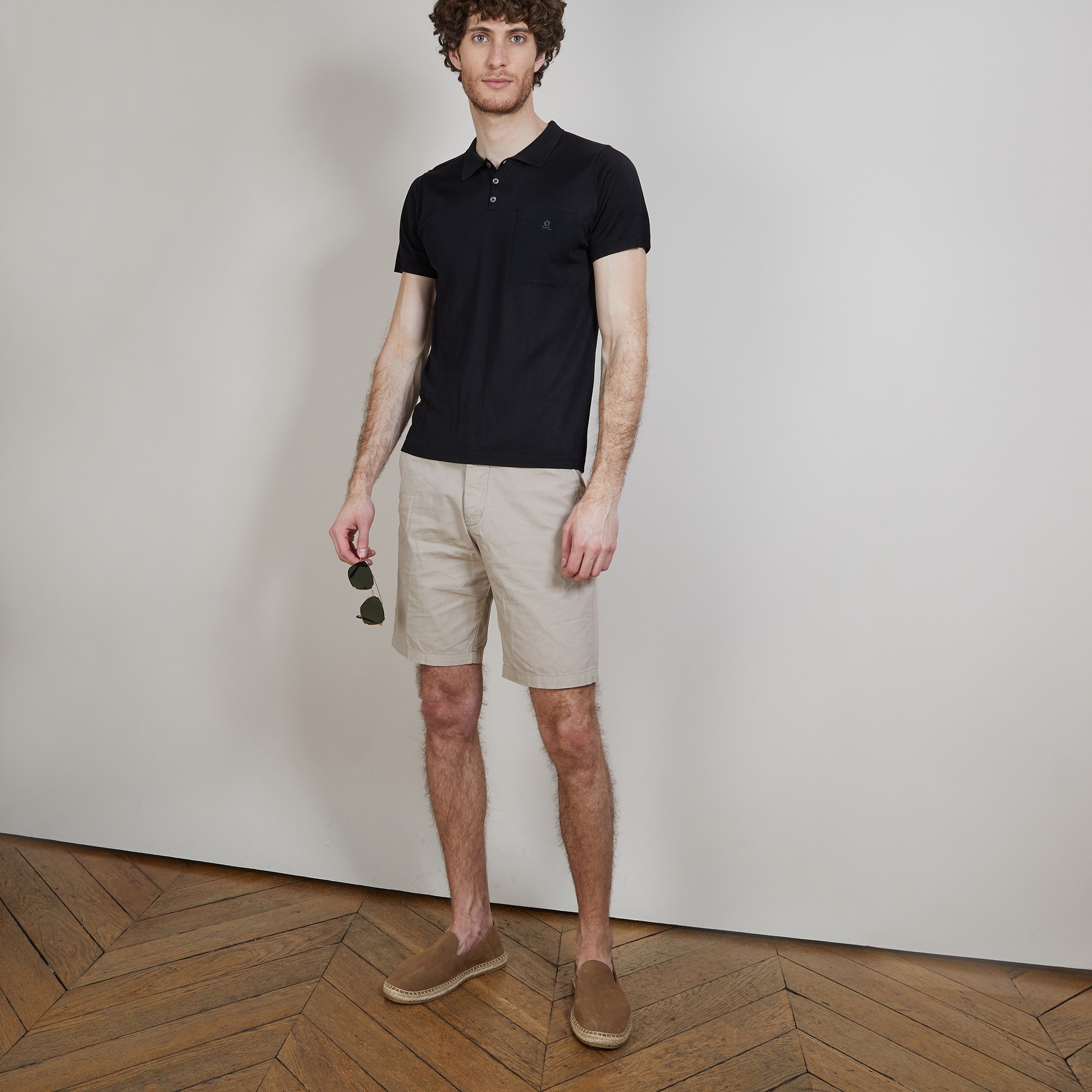 Polo en Fil Lumière poche avant - Blaze 6810 noir - 01 Noir