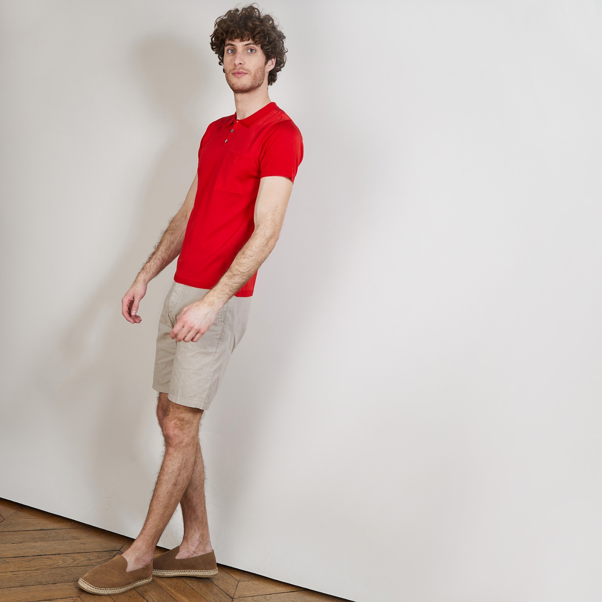 Polo en Fil Lumière poche avant - Blaze 6880 pavot - 52 Rouge