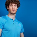 Polo en Fil Lumière poche avant - Blaze 6843 azur - 04 Bleu clair