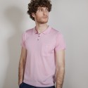 Polo en Fil Lumière poche avant - Blaze 6882 aubepine - 25 Rose moyen