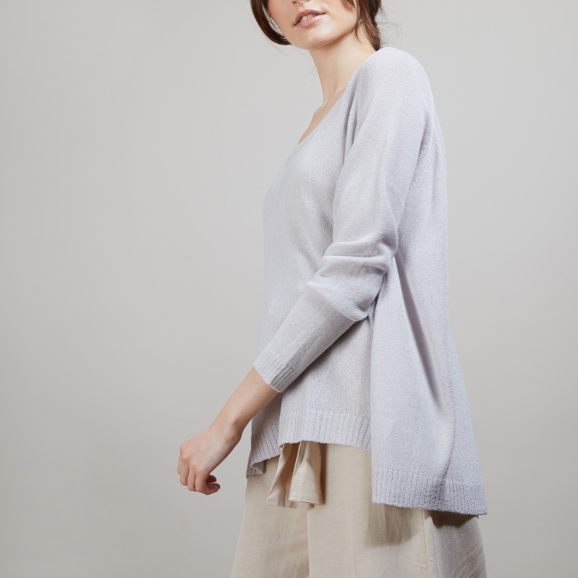 Pull col rond - Babouche  6811GRIS CLAIR 81 GRIS PALE