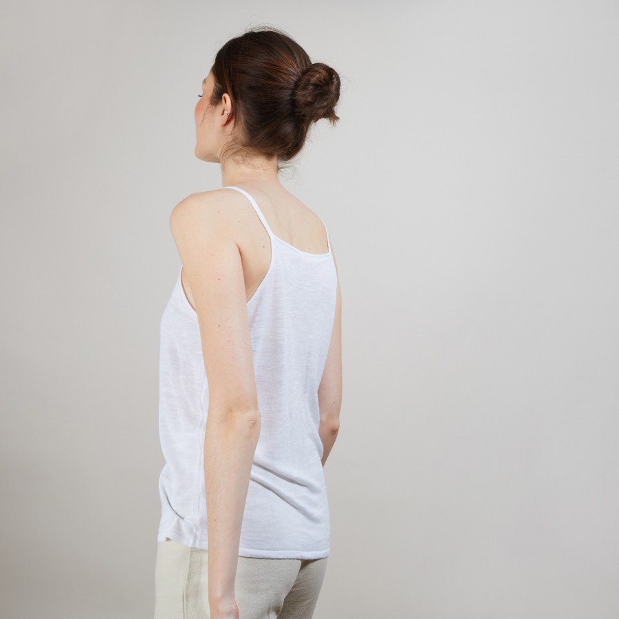 Flamed linen tank top - Bajah
