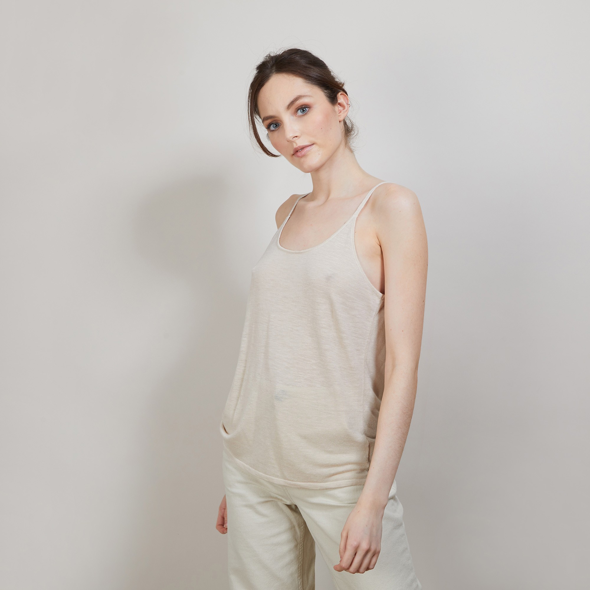 Débardeur à fines bretelles - Bajah 6801 beige - 12 Beige clair