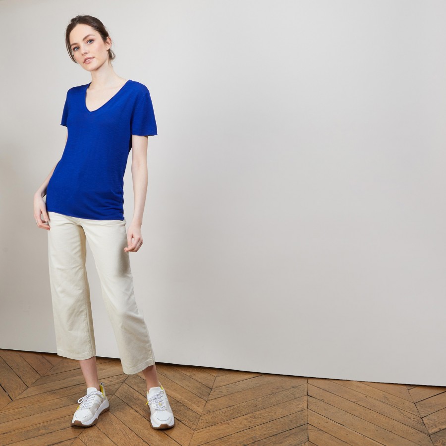 Flamed linen T-shirt - Balkan