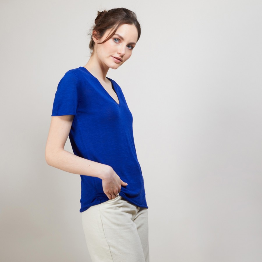 Flamed linen T-shirt - Balkan